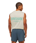 Conditioning Club Washed Tank oversized fit Soft White/Pop Turquoise/Wash - Unmatched Kicks - GYMSHARK