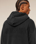 Conditioning Club Washed Zip Through Hoodie oversized fit Black/Wash - Unmatched Kicks - GYMSHARK