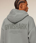 Conditioning Club Washed Zip Through Hoodie oversized fit Smokey Grey/Wash - Unmatched Kicks - GYMSHARK