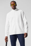 Conquer Max Mock Neck Full Zip White - Unmatched Kicks - ALO