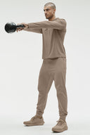 Conquer Reform Long Sleeve With Hood - Gravel - Unmatched Kicks - ALO