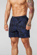 Core Active Shorts - BLUE CAMO - Unmatched Kicks - YOUNG LA