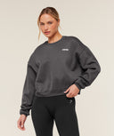 Cosy Luxe Sweatshirt Onyx Grey - Unmatched Kicks - GYMSHARK