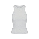 Cotton Jersey CREW NECK TANK Light heather grey - Unmatched Kicks - SKIMS