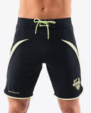 Crescent Boardshort - Black Lime - Unmatched Kicks - Alphalete