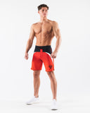 Crescent Boardshort - Crimson Rose - Unmatched Kicks - Alphalete