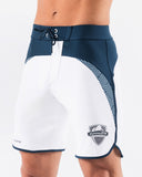 Crescent Boardshort - White Navy - Unmatched Kicks - Alphalete