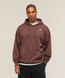 Crest Oversized Hoodie oversized fit Espresso Brown - Unmatched Kicks-GYMSHARK