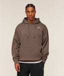 Crest Oversized Hoodie oversized fit Soft Brown - Unmatched Kicks-GYMSHARK