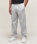 Crest Straight Leg Joggers Light Grey Marl - Unmatched Kicks-GYMSHARK