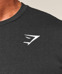 Crest T-Shirt regular fit Black - Unmatched Kicks-GYMSHARK