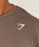 Crest T-Shirt regular fit Brown - Unmatched Kicks-GYMSHARK