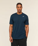 Crest T-Shirt regular fit Crest T-Shirt regular fit Navy - Unmatched Kicks-GYMSHARK