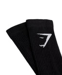 Crew Socks 3pk Black - Unmatched Kicks - GYMSHARK