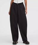 Crinkle Nylon Mid-Rise Barrel-Leg Pant Black - Unmatched Kicks-LULULEMON