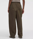 Crinkle Nylon Mid-Rise Barrel-Leg Pant Olive Brown - Unmatched Kicks-LULULEMON