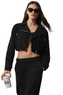Cropped Cosmopolitan Jacket - Black - Unmatched Kicks - ALO
