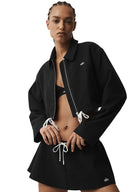 Cropped Fan Favorite Full Zip Jacket - Black - Unmatched Kicks - ALO