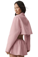 Cropped Fan Favorite Full Zip Jacket - Vintage Pink - Unmatched Kicks - ALO