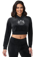 Cropped Scottie Hoodie Liquorice - Unmatched Kicks - Juicy Couture