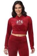 Cropped Scottie Hoodie Red Dahlia - Unmatched Kicks - Juicy Couture