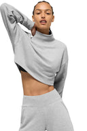 Cropped Serenity Coverup Athletic Heather Grey - Unmatched Kicks - ALO