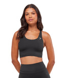 Cross Over Sports Bra medium support Black - Unmatched Kicks - GYMSHARK