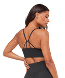 Cross Over Sports Bra medium support Black - Unmatched Kicks - GYMSHARK