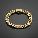10mm Cuban Link Bracelet - Gold RG3002