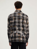Curved Logo Check Overshirt - Unmatched Kicks - Palm Angeles