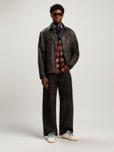 Curved Logo Check Shirt - Unmatched Kicks - Palm Angeles