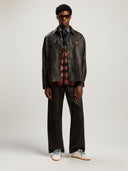 Curved Logo Coated Overshirt - Unmatched Kicks - Palm Angeles