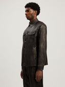 Curved Logo Coated Overshirt - Unmatched Kicks - Palm Angeles
