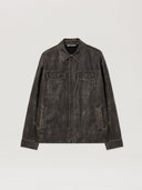 Curved Logo Coated Overshirt - Unmatched Kicks - Palm Angeles