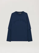 Curved Logo Double Long - Sleeved T-shirt - Unmatched Kicks - Palm Angeles