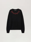 Curved Logo Knit Sweater - Unmatched Kicks - Palm Angeles