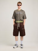 Curved Logo Loose Cargo Shorts - Unmatched Kicks - Palm Angeles