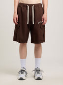 Curved Logo Loose Cargo Shorts - Unmatched Kicks - Palm Angeles