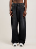 Curved Logo Loose Jeans - Unmatched Kicks - Palm Angeles