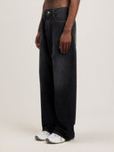 Curved Logo Loose Jeans - Unmatched Kicks - Palm Angeles