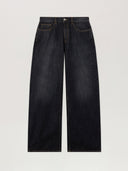Curved Logo Loose Jeans - Unmatched Kicks - Palm Angeles