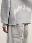 Curved Logo Rib Knit Hoodie - Unmatched Kicks - Palm Angeles