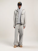 Curved Logo Rib Knit Hoodie - Unmatched Kicks - Palm Angeles