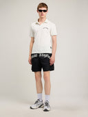 Curved Logo Swimshorts - Unmatched Kicks - Palm Angeles