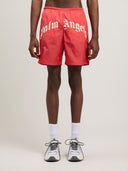 Curved Logo Swimshorts - Unmatched Kicks - Palm Angeles
