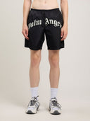 Curved Logo Swimshorts - Unmatched Kicks - Palm Angeles