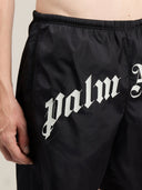 Curved Logo Swimshorts - Unmatched Kicks - Palm Angeles
