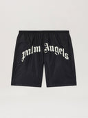 Curved Logo Swimshorts - Unmatched Kicks - Palm Angeles