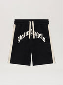 Curved Logo Track Sweatshorts - Unmatched Kicks - Palm Angeles