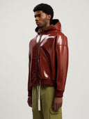 Curved Logo Vinyl Bomber Jacket - Unmatched Kicks - Palm Angeles